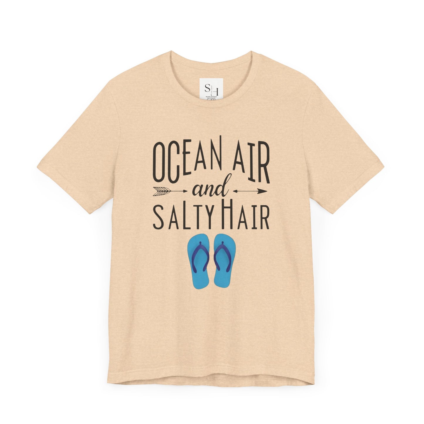 Ocean Air & Salty Hair Short Sleeve Tee