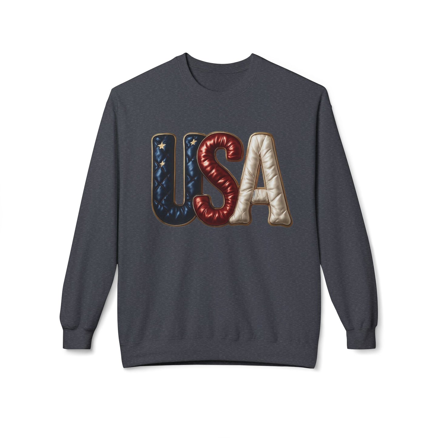 USA Fleece Crewneck Unisex Sweatshirt