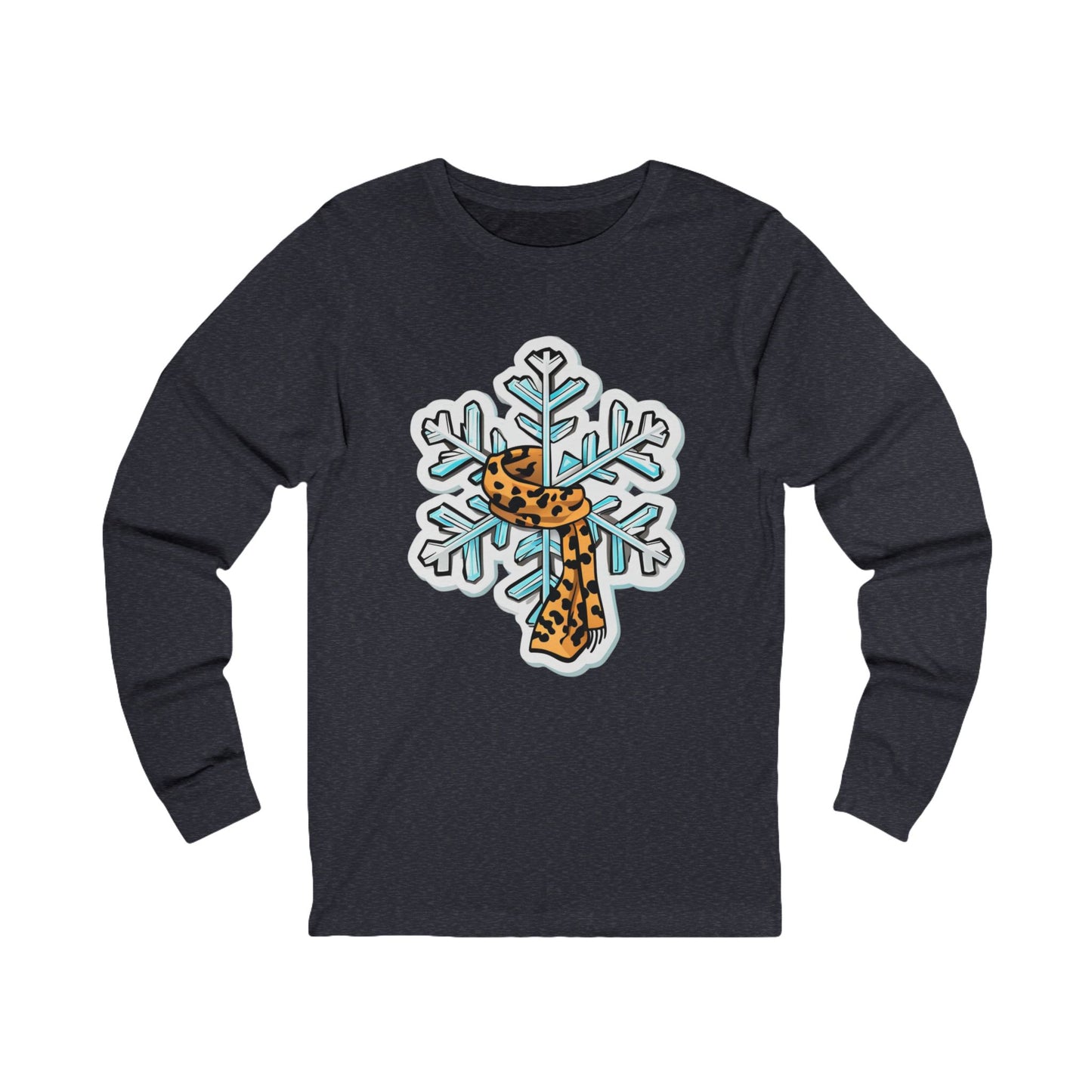 Leopard Snowflake Long Sleeve Tee