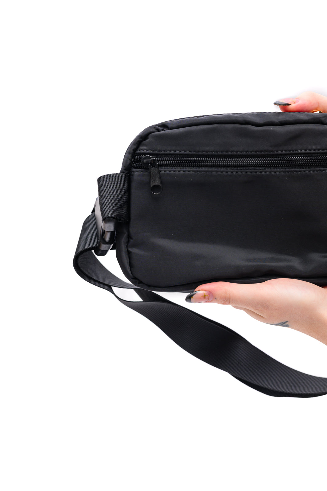 Day 14 - Everywhere I Go Crossbody Belt Bag in Black