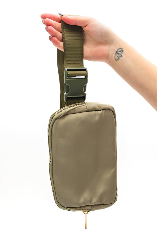 Day 14 - Everywhere I Go Crossbody Belt Bag in Olive