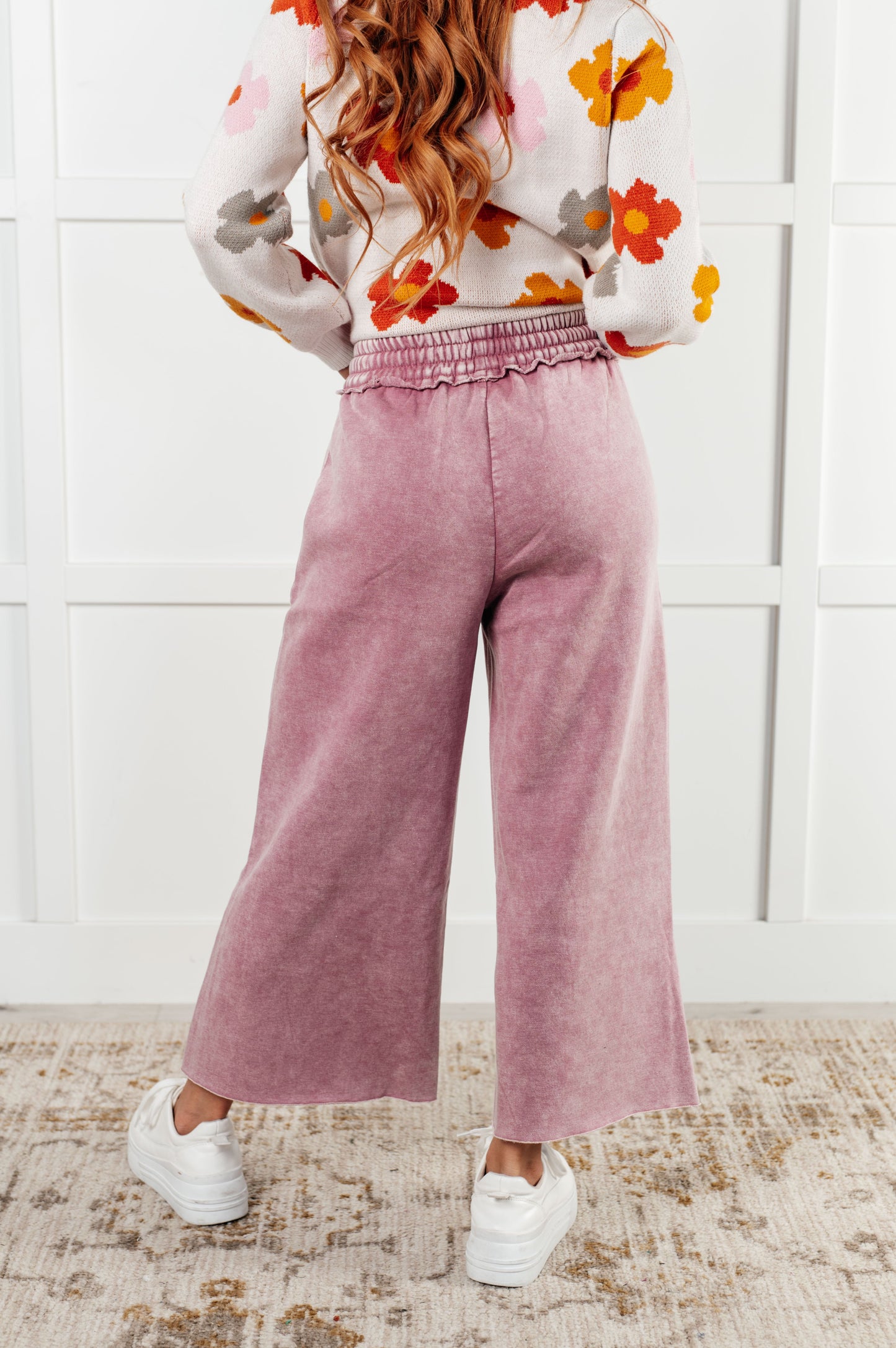 Day 20 - In or Out Wide Leg Cropped Pants in Light Rose