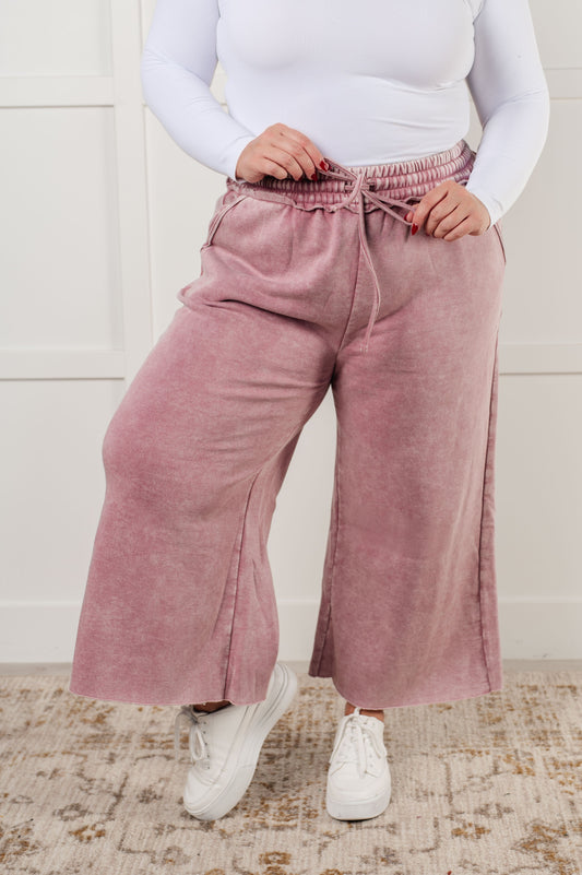 Day 20 - In or Out Wide Leg Cropped Pants in Light Rose