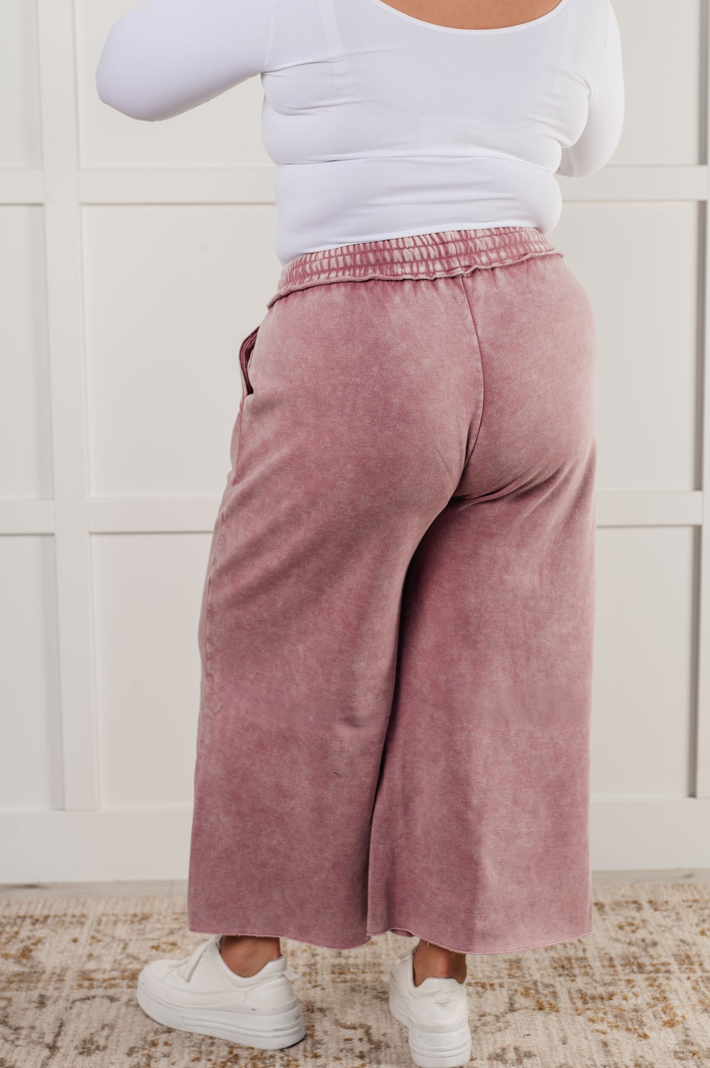 Day 20 - In or Out Wide Leg Cropped Pants in Light Rose