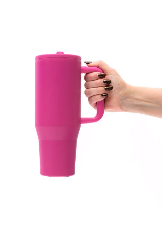 Day 8 - No Spill 40oz Tumbler in Hot Pink