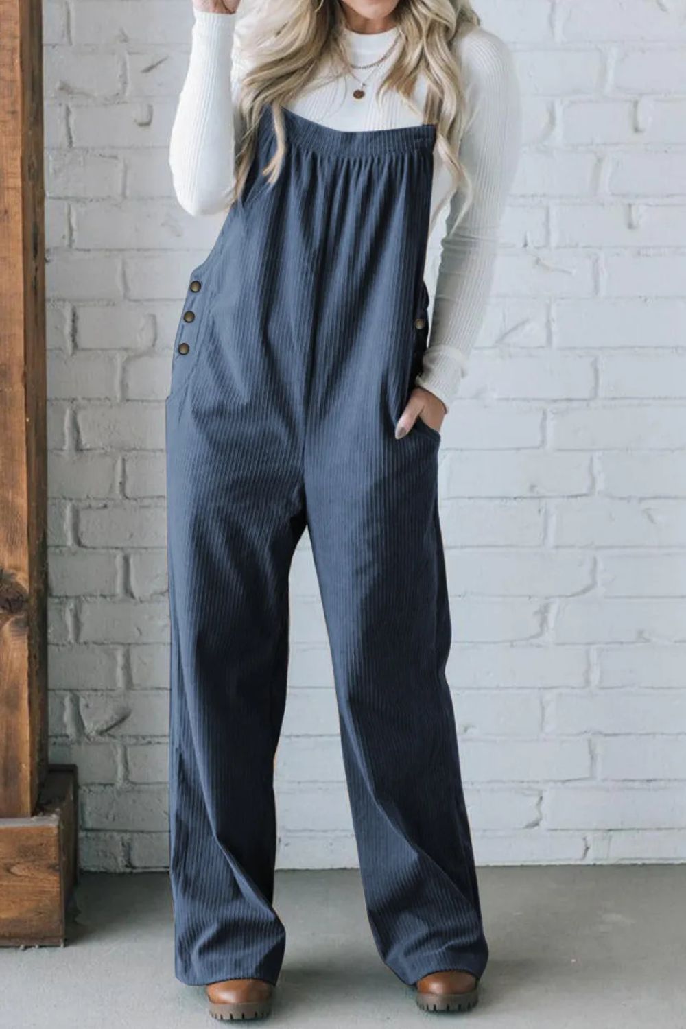 Day 12 - Square Neck Wide Strap Overalls