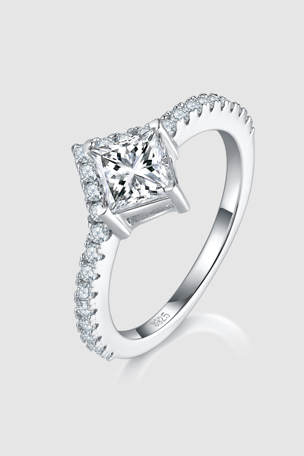 Day 13 - 1 Carat Moissanite 925 Sterling Silver Double Layered Ring