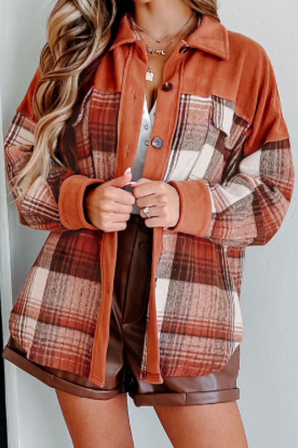 Plaid Button Up Long Sleeve