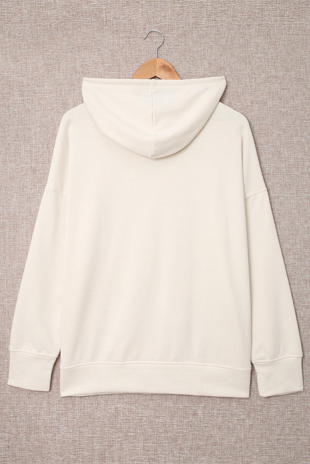 Drop Shoulder Hoodie with Slit