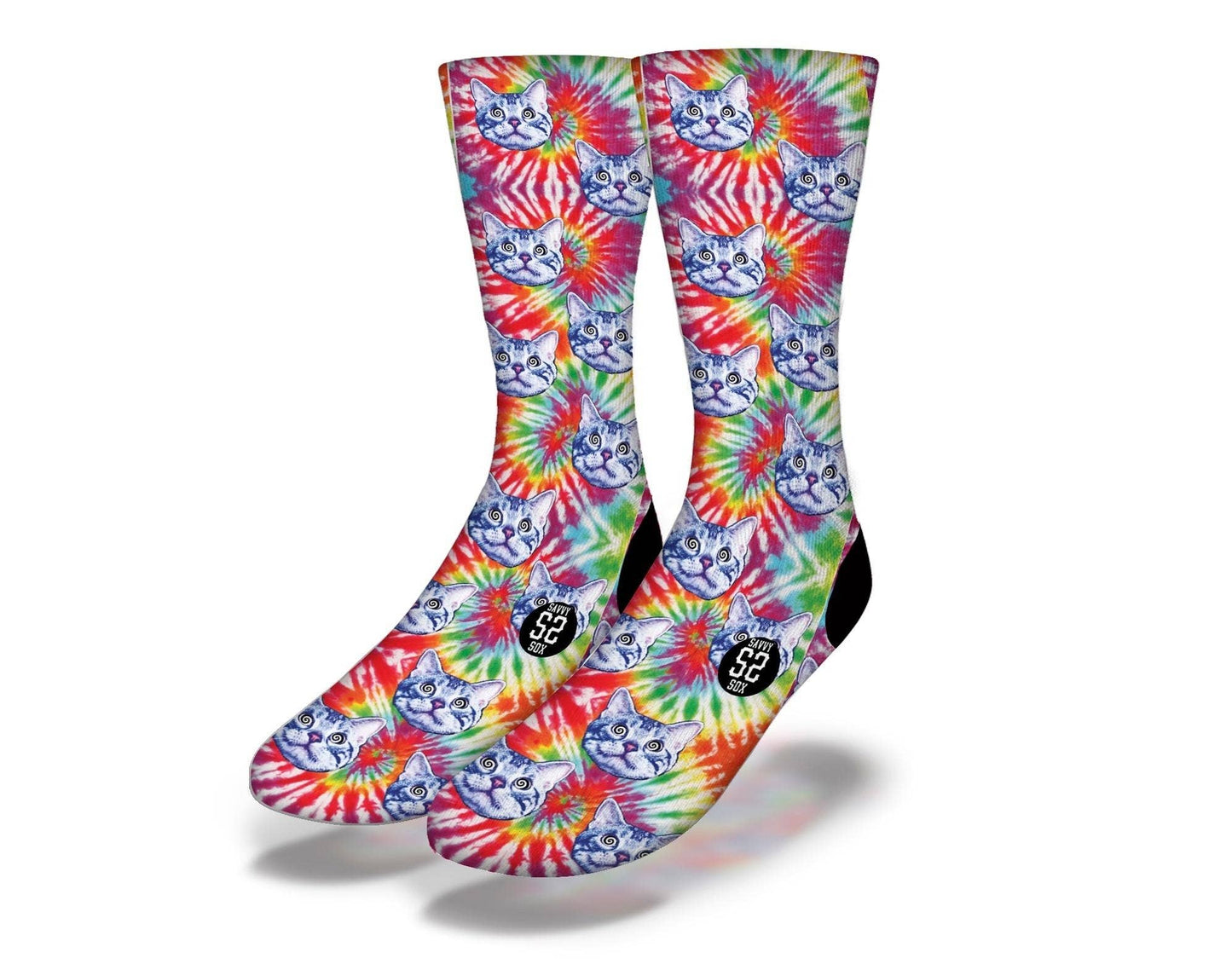 Tye Dye Cat Socks